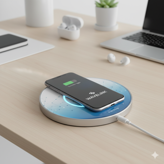 Custom Wireless Charger – Fast Qi Charging, Sleek Aluminum, Personalized Logo