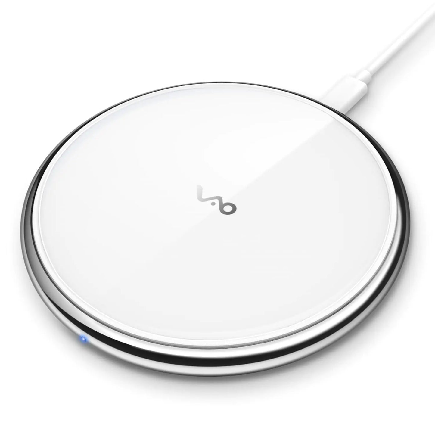 Vebach Fast Wireless Charging Pad – 15W Qi Charger for iPhone & Samsung | Sleek Aluminum Design