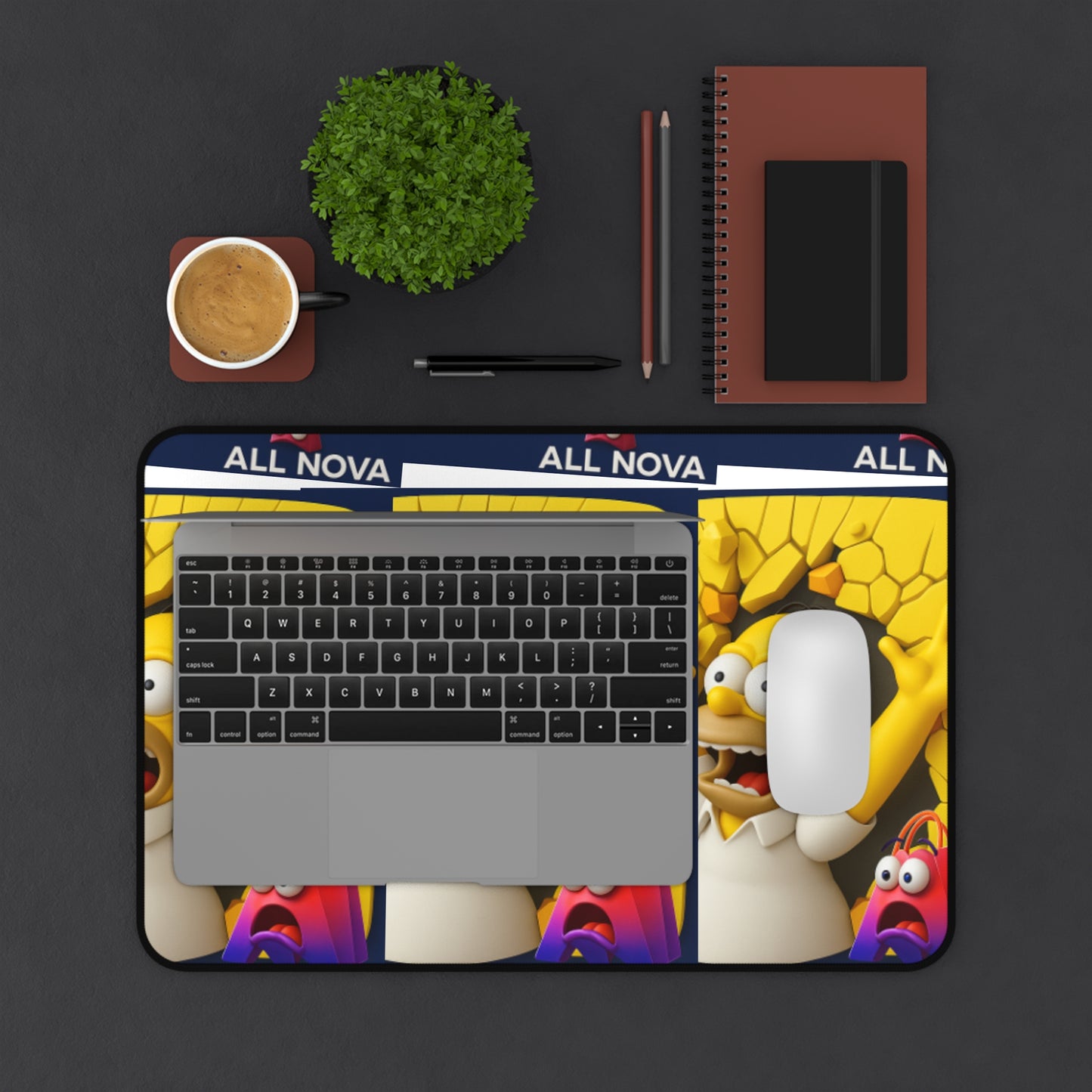 Custom Desk Mat with Logo | Non-Slip Neoprene, Full-Color Print