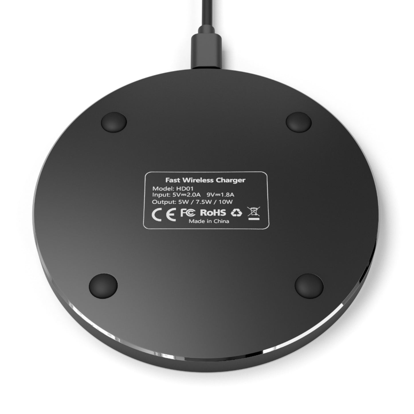 Custom Wireless Charger – Fast Qi Charging, Sleek Aluminum, Personalized Logo