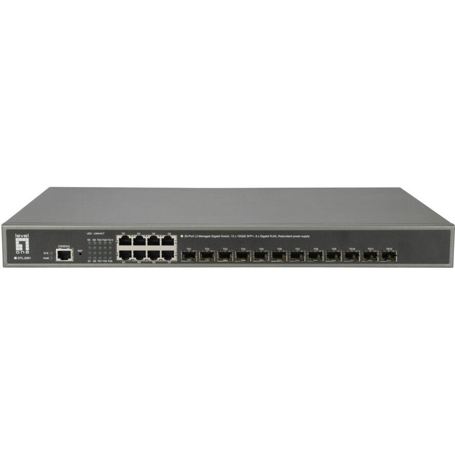 LevelOne GTL-2091 switch-uri Gestionate L3 Gigabit Ethernet (10/100/1000) Gri (GTL-2091)