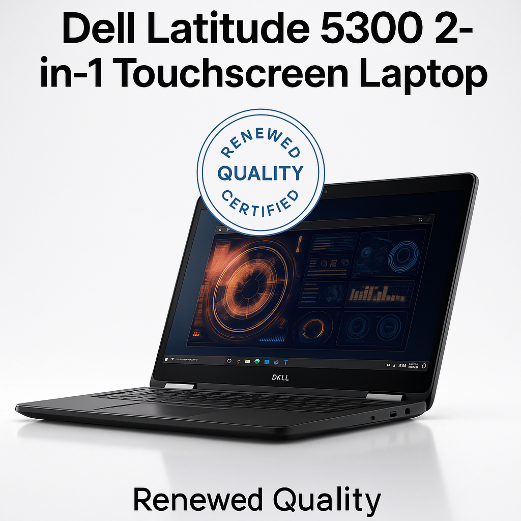 Dell Latitude 5300 2-in-1 | 13.3” FHD Touchscreen | i5 16GB 256GB SSD | Renewed