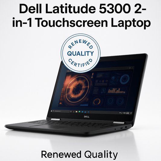 Dell Latitude 5300 2-in-1 | 13.3” FHD Touchscreen | i5 16GB 256GB SSD | Renewed