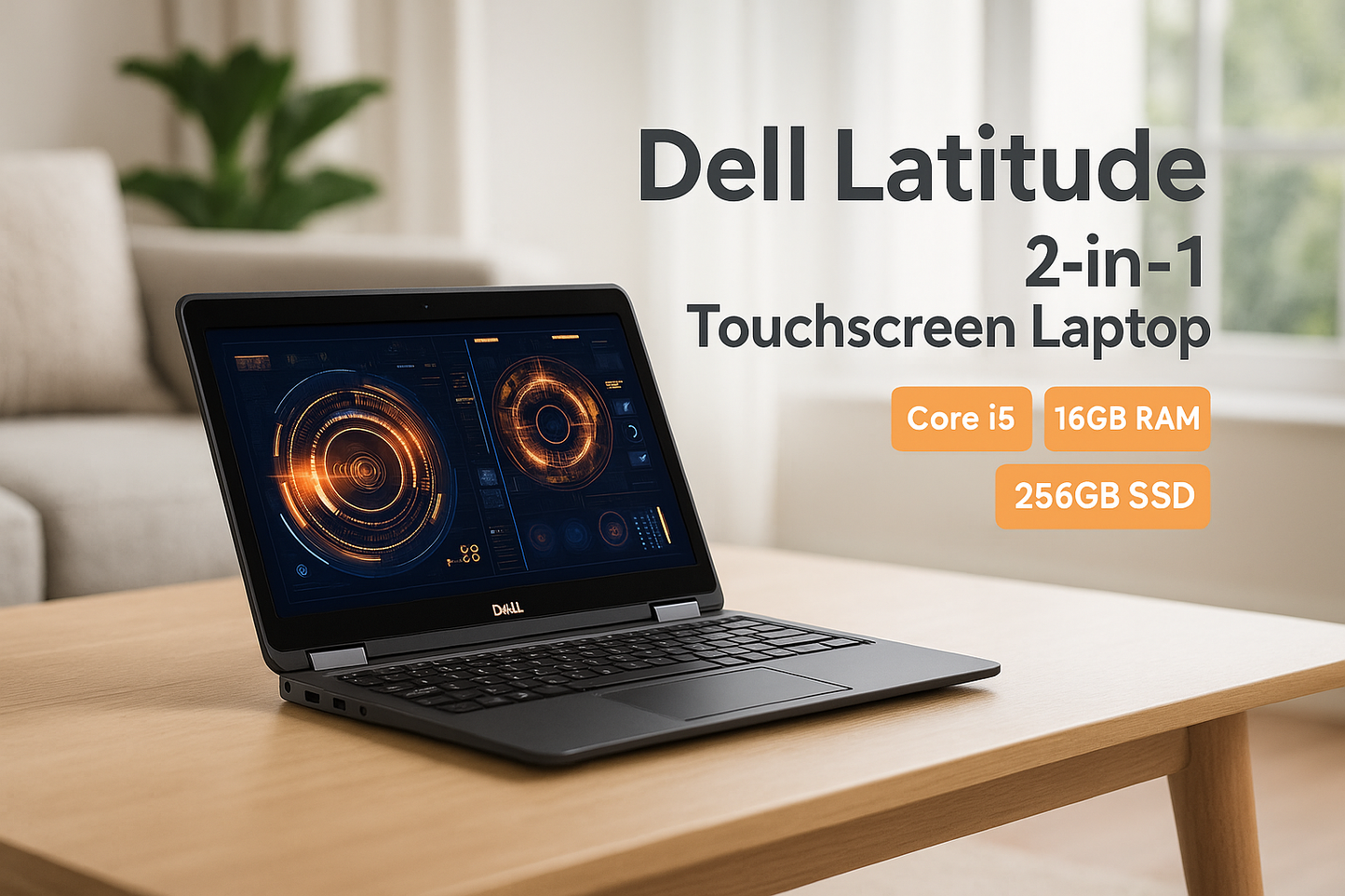Dell Latitude 5300 2-in-1 | 13.3” FHD Touchscreen | i5 16GB 256GB SSD | Renewed