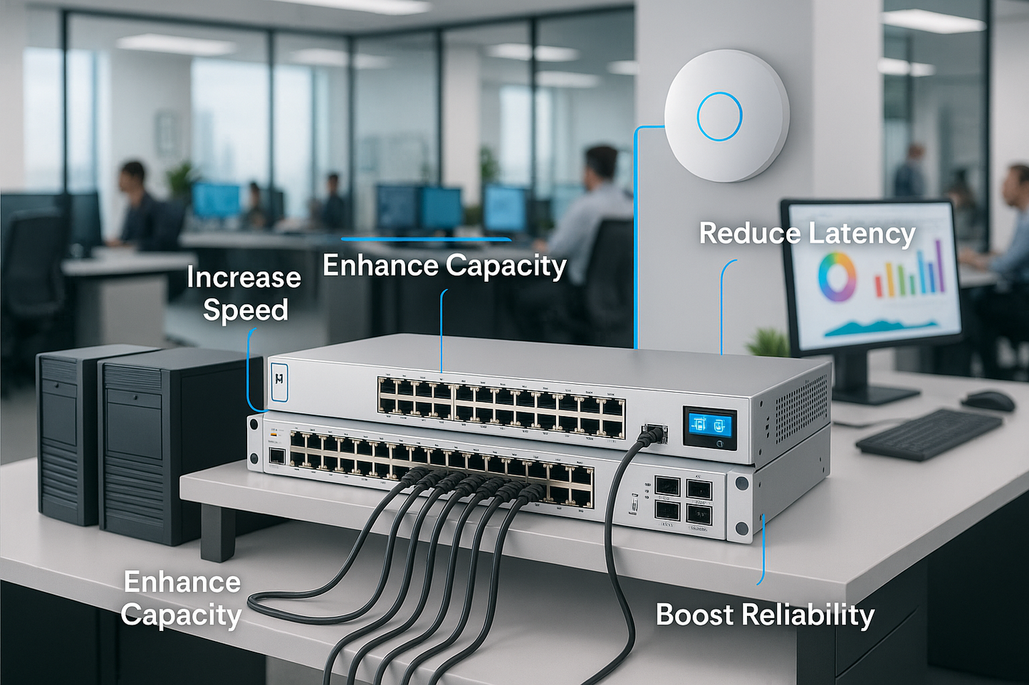 Ubiquiti USW-ENTERPRISEXG-24 | 24×10G + 2×25G Layer 3 Switch