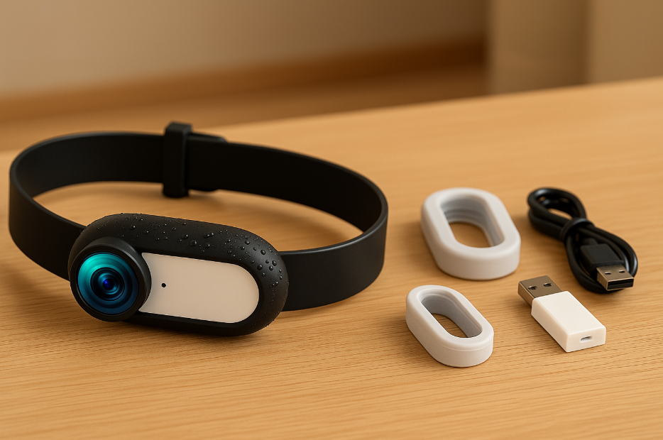 HD 1080P Pet Collar Camera | Lightweight Action Camera for Dogs & Cats