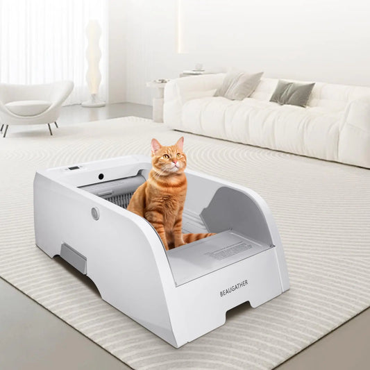 BEAUGATHER Smart Cat Litter Box | Automatic Self-Cleaning & Odor Control