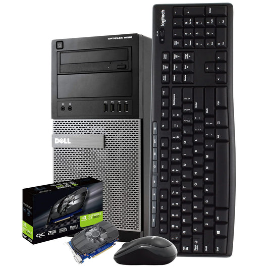 Dell Gaming PC 16GB RAM 500GB SSD Nvidia GT1030 | WiFi Windows 10 Pro