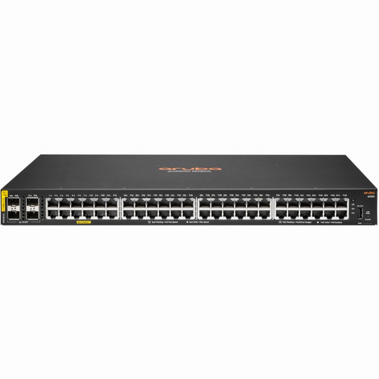 HPE Aruba 6000 48G 4SFP 370W PoE+ Managed Switch (R8N85A)