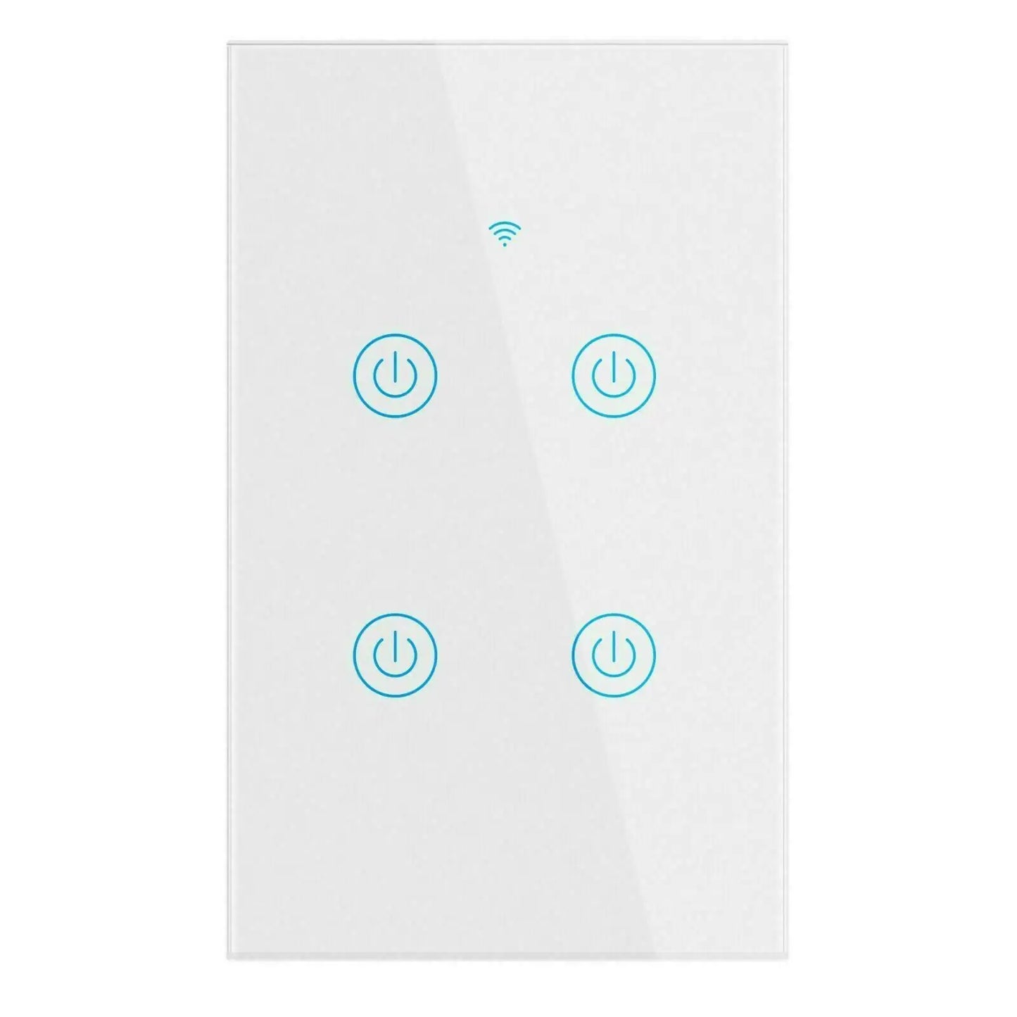 1/2/3/4-Gang Wi-Fi Smart Touch Light Switch – Glass Panel, Alexa/Google