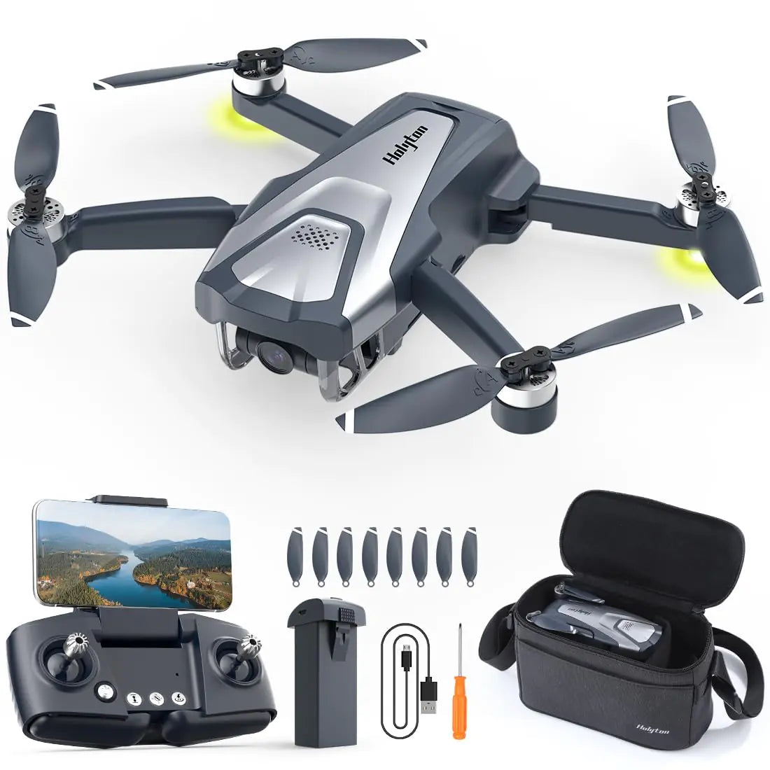 4K GPS Drone for Adults – 120° Wide, RTH, Follow Me, ≤249g